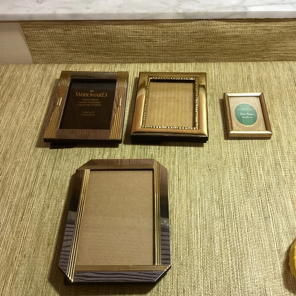 Gold Photo Frame Collection - Polished Brass Finish,Gold and Silver